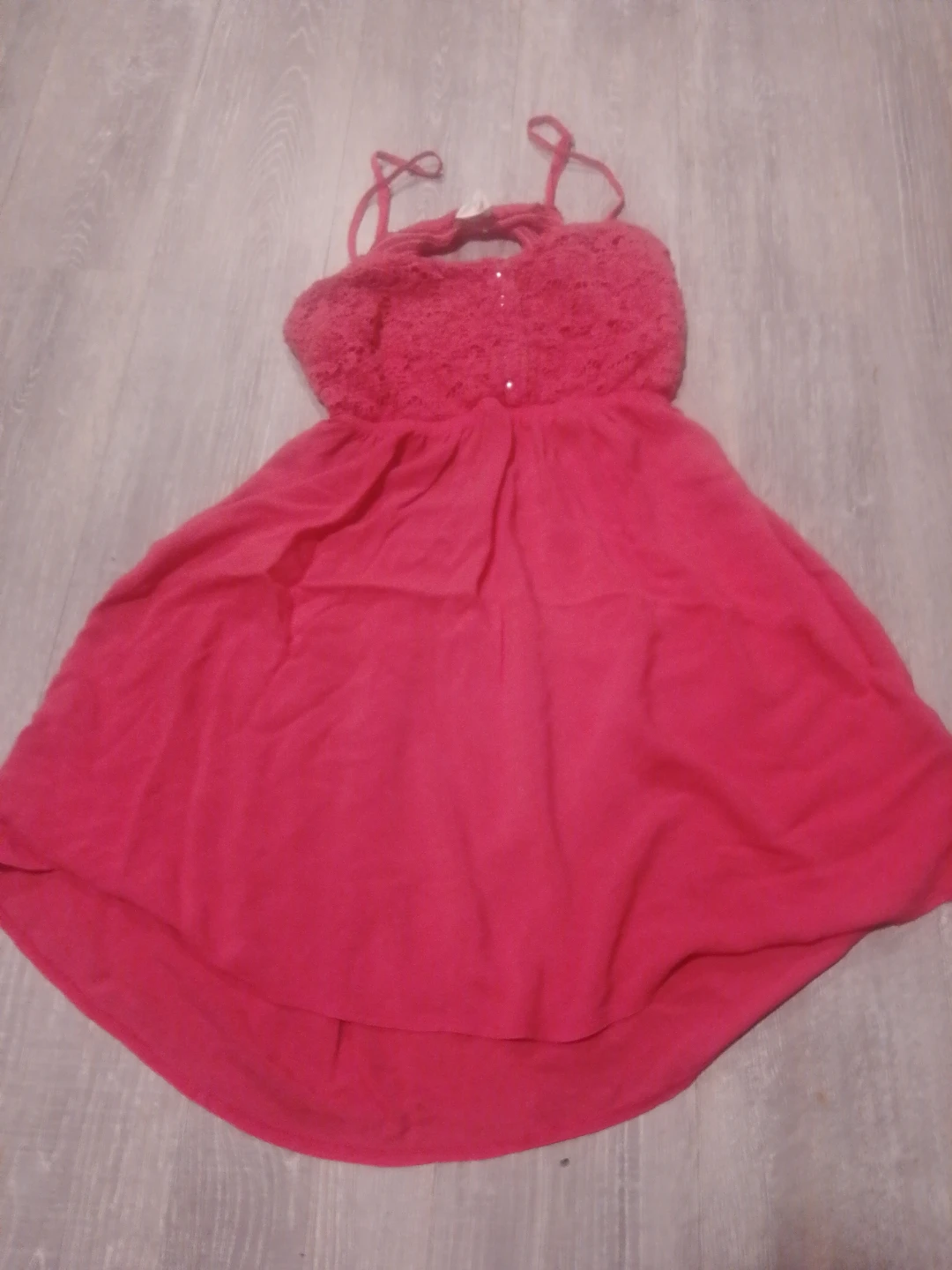 Pink lace bodice sundress