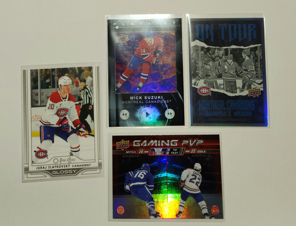 Pick Up x4 Montreal Canadiens Hockey Cards New Mint