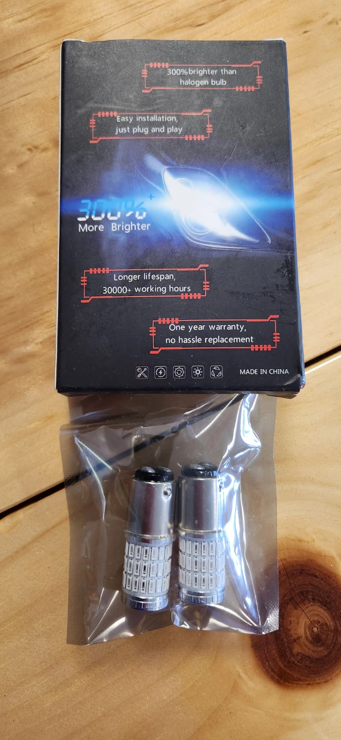 AUXITO 2x 1157 Red LED Bulb 300% Brighter