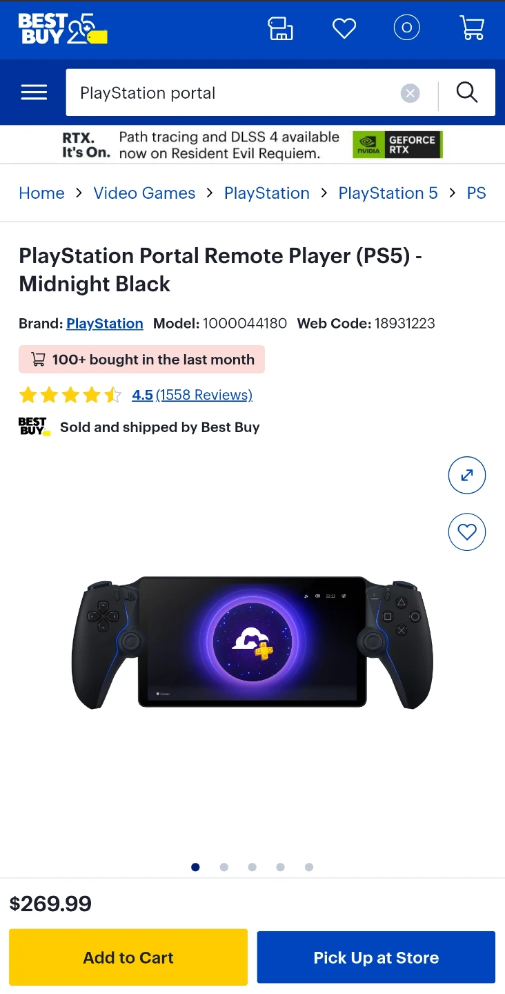 Sony PlayStation Portal Remote Player + Carrying case - photo 4