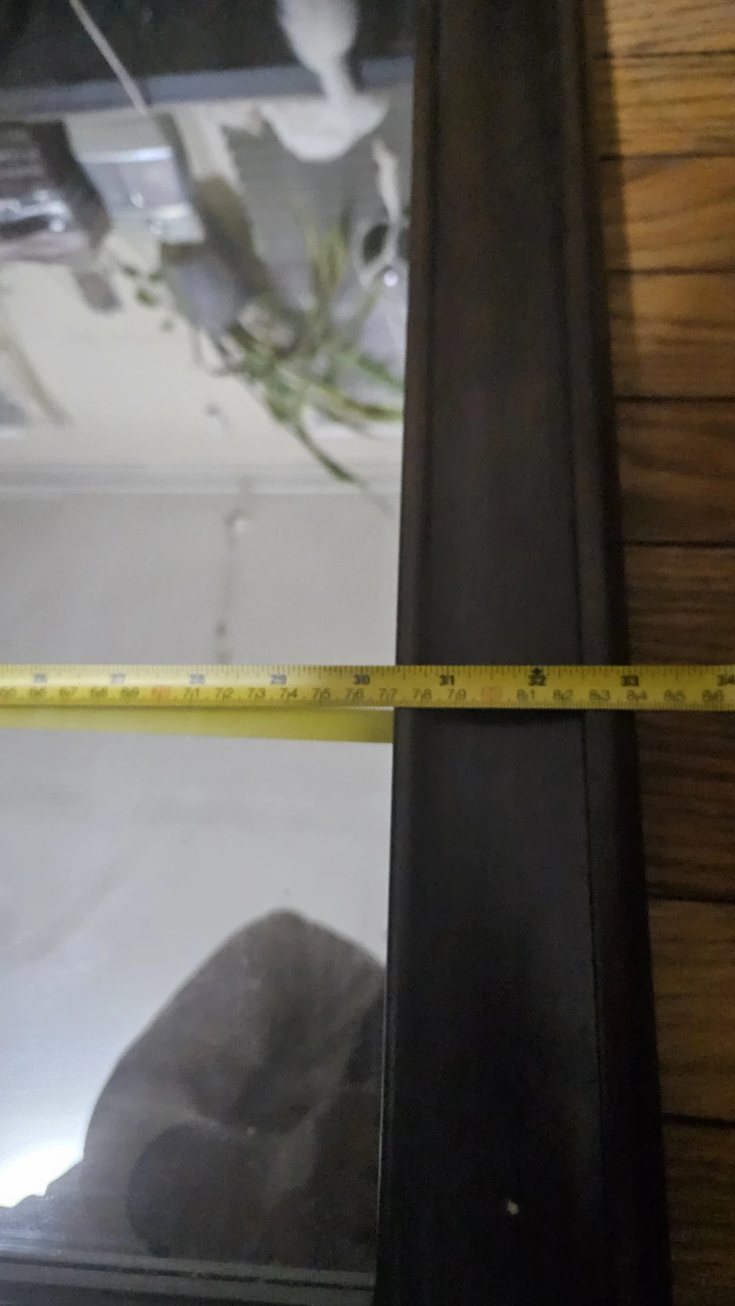 Dark Brown Framed Wall Mirror - photo 3