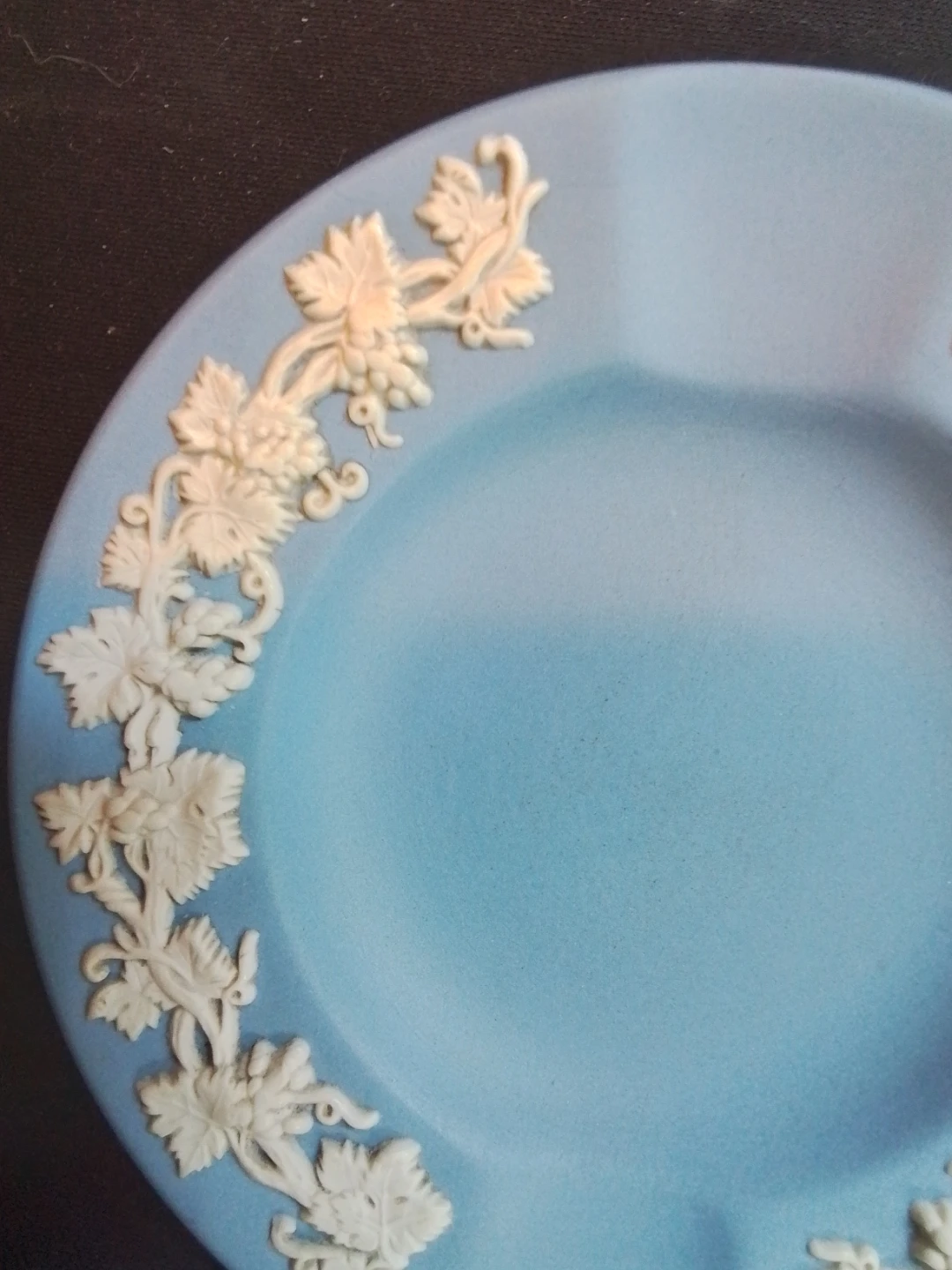 Vintage Wedgwood Blue Jasperware Ashtray 4", England - photo 3