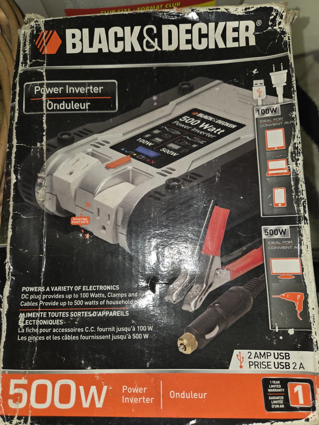 Black & Decker 500W Power Inverter - photo 2