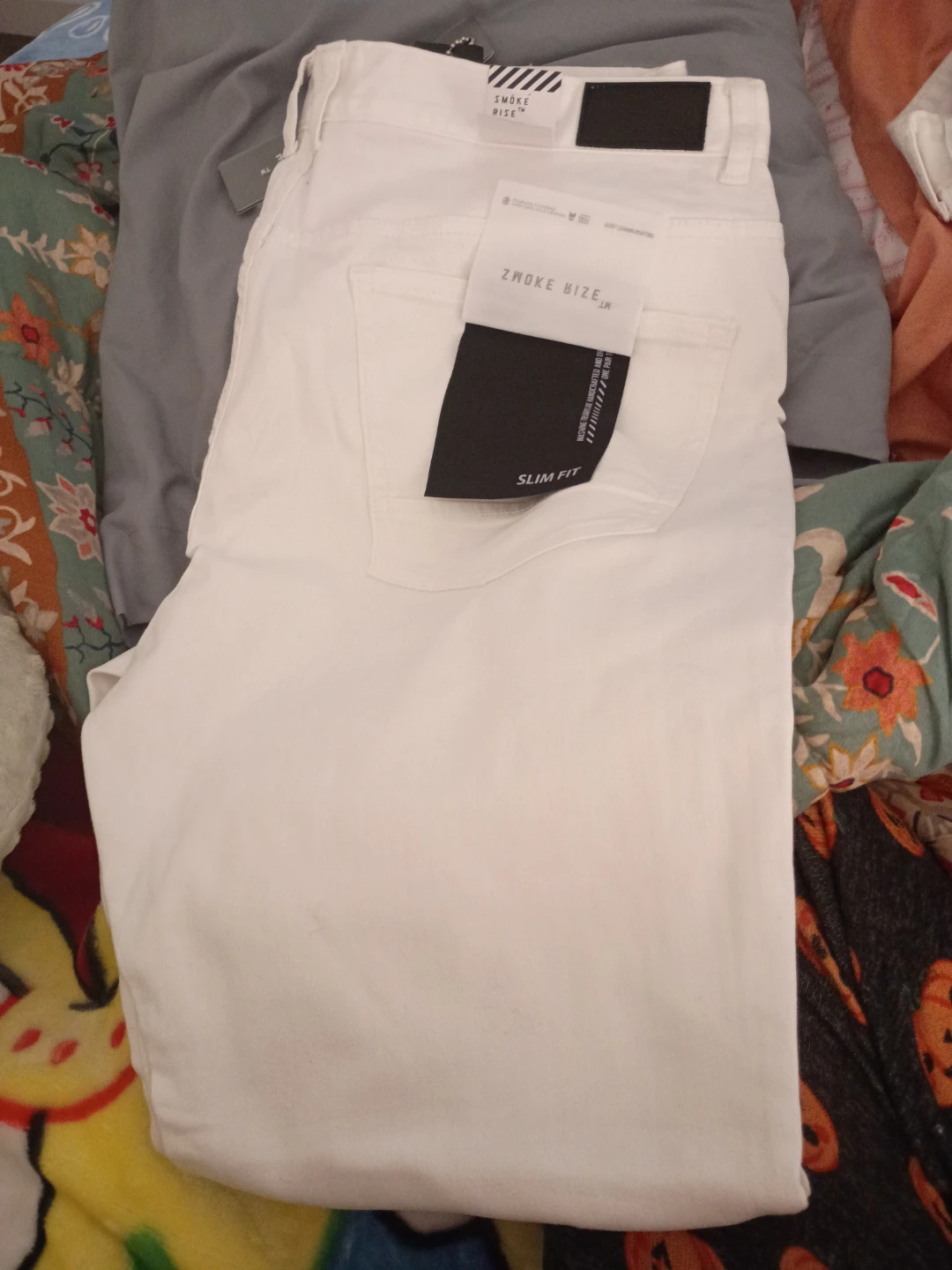 Smoke Rise White Slim Fit Jeans 40x32 - photo 2