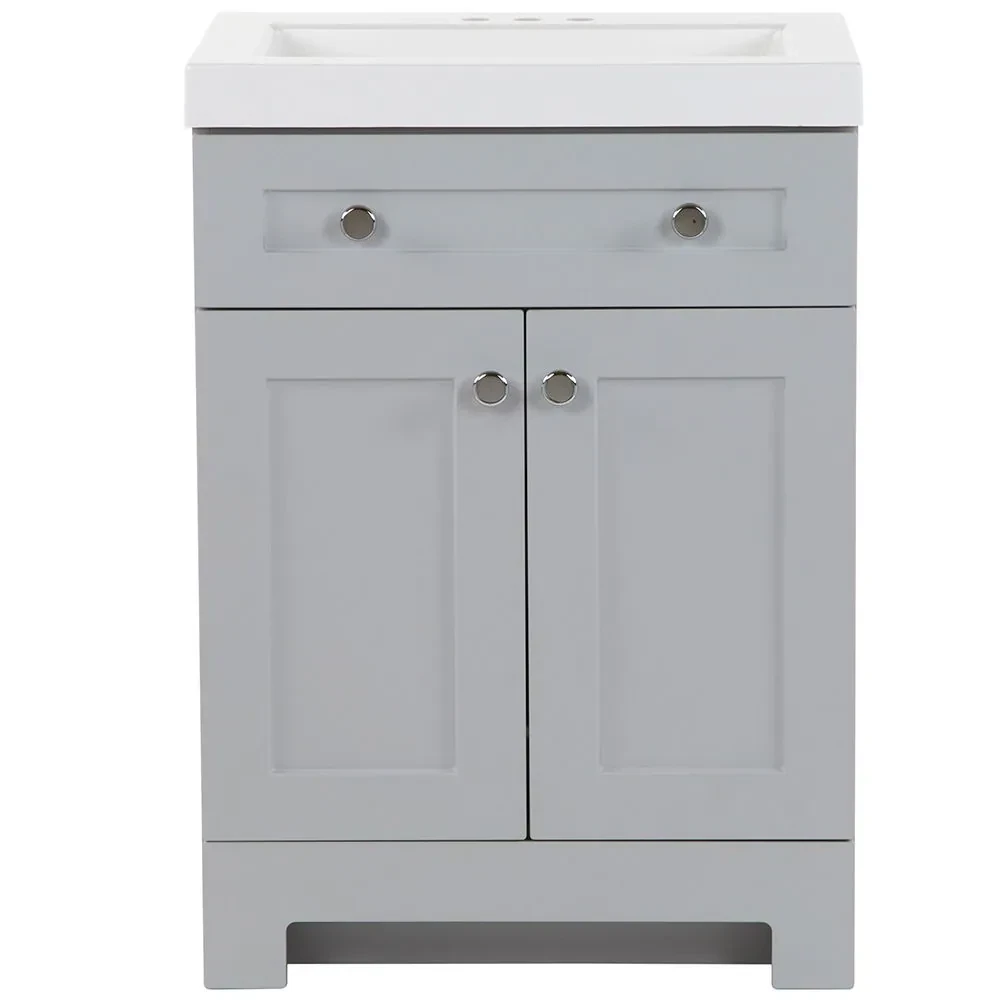 Grey Bathroom Vanity with Sink - photo 2