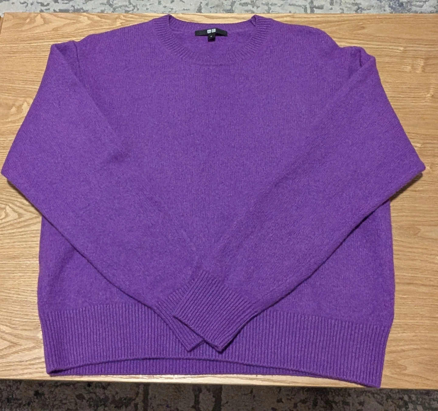 Like New: Uniqlo Women's Purple Crew Neck Sweater - Size M