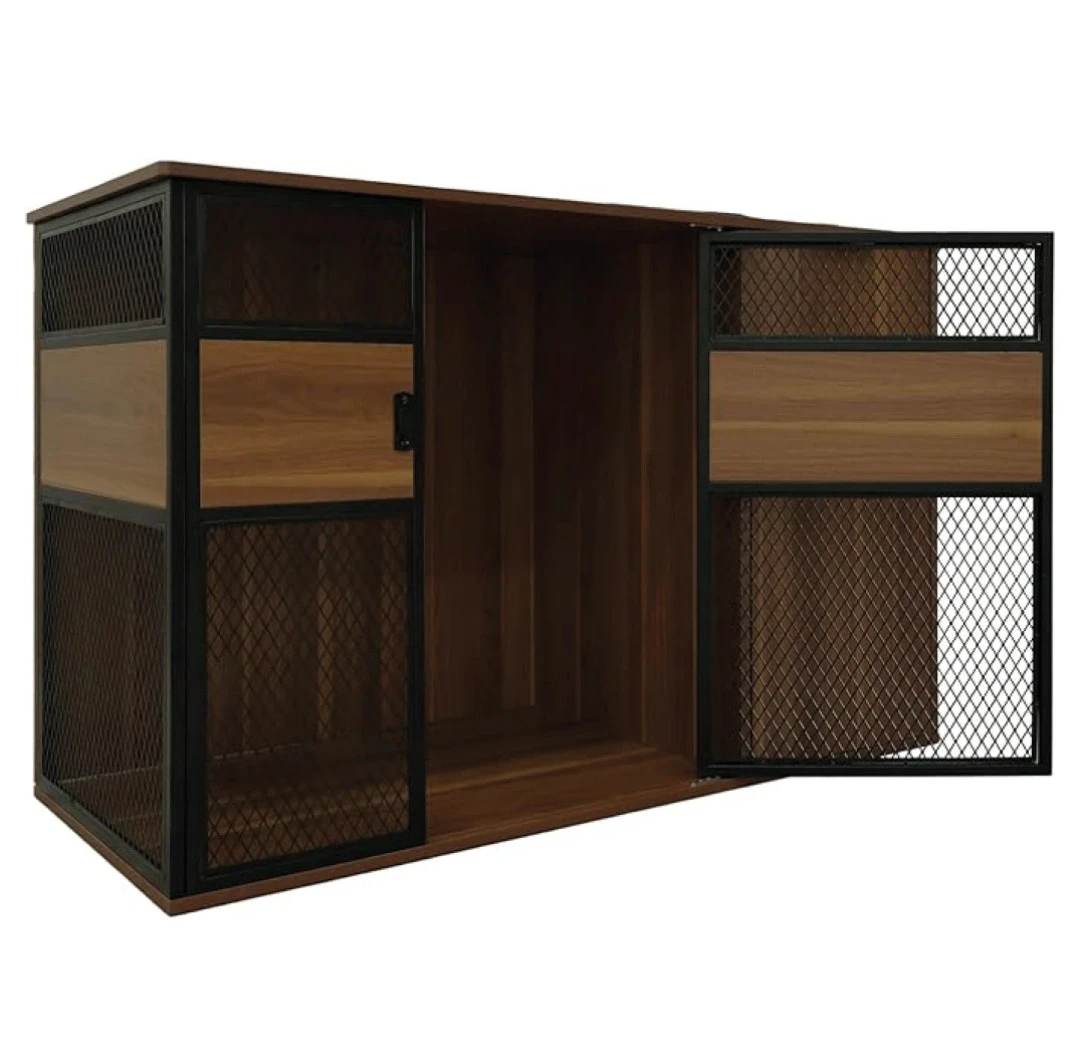 Dog Crate End Table with Storage Drawer and Cabinet - photo 3