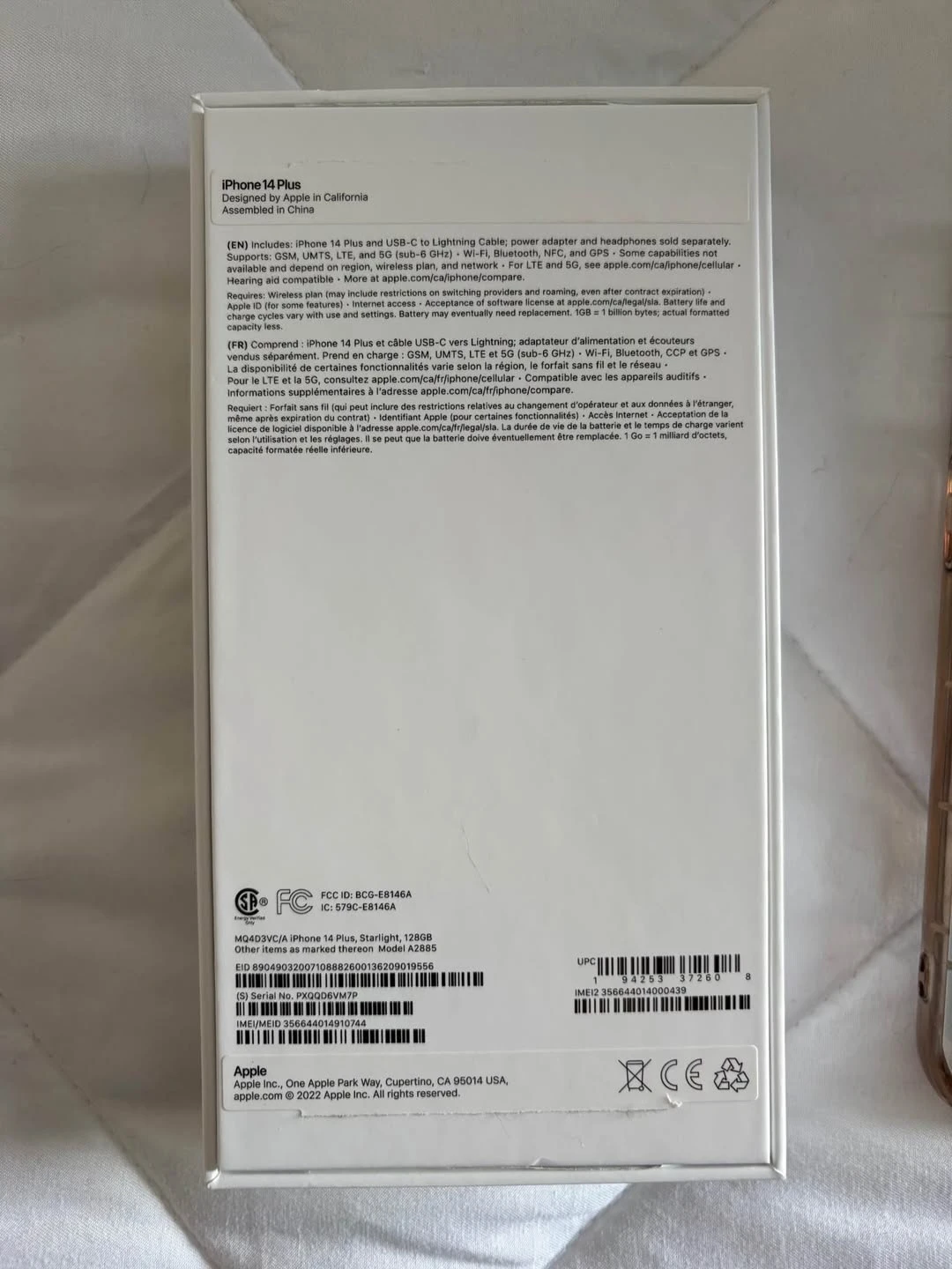 iPhone 14 Plus - 128G with Charger/Case/Box - photo 4
