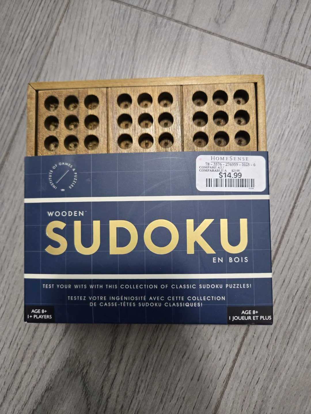 New Professor Puzzle Wooden Sudoku Game