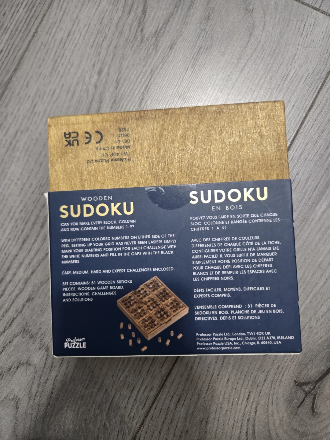 New Professor Puzzle Wooden Sudoku Game - photo 2