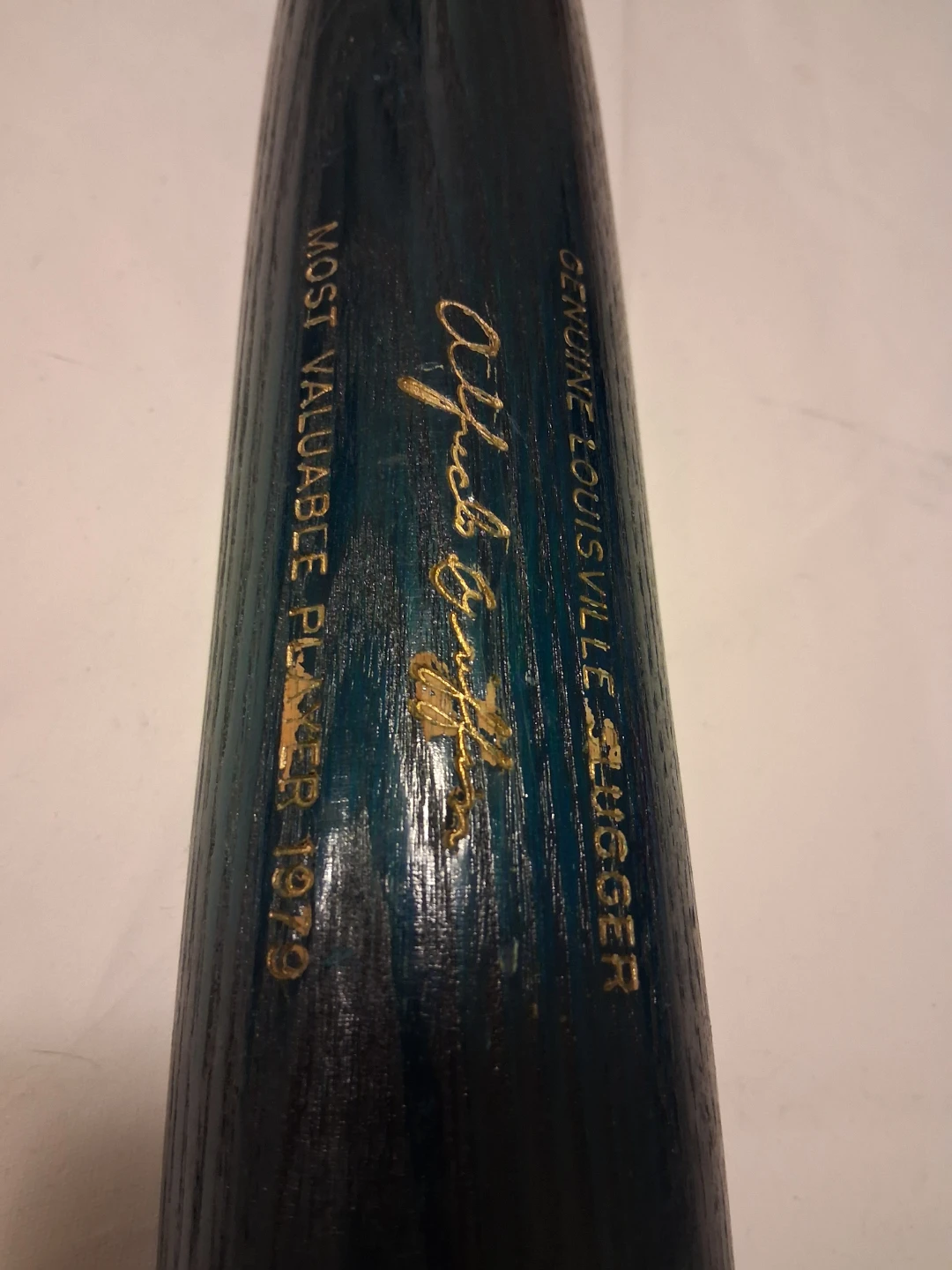 Alfredo Griffin 1979 Blue Jays MVP Bat 34 Inch - photo 2