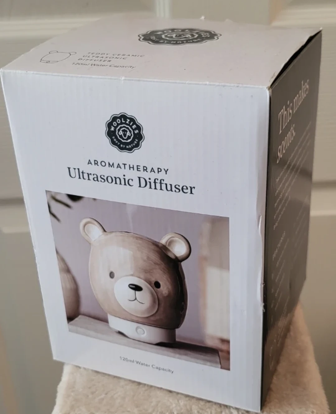 New Woolzies Teddy Ceramic Ultrasonic Diffuser - 120ml 🥕