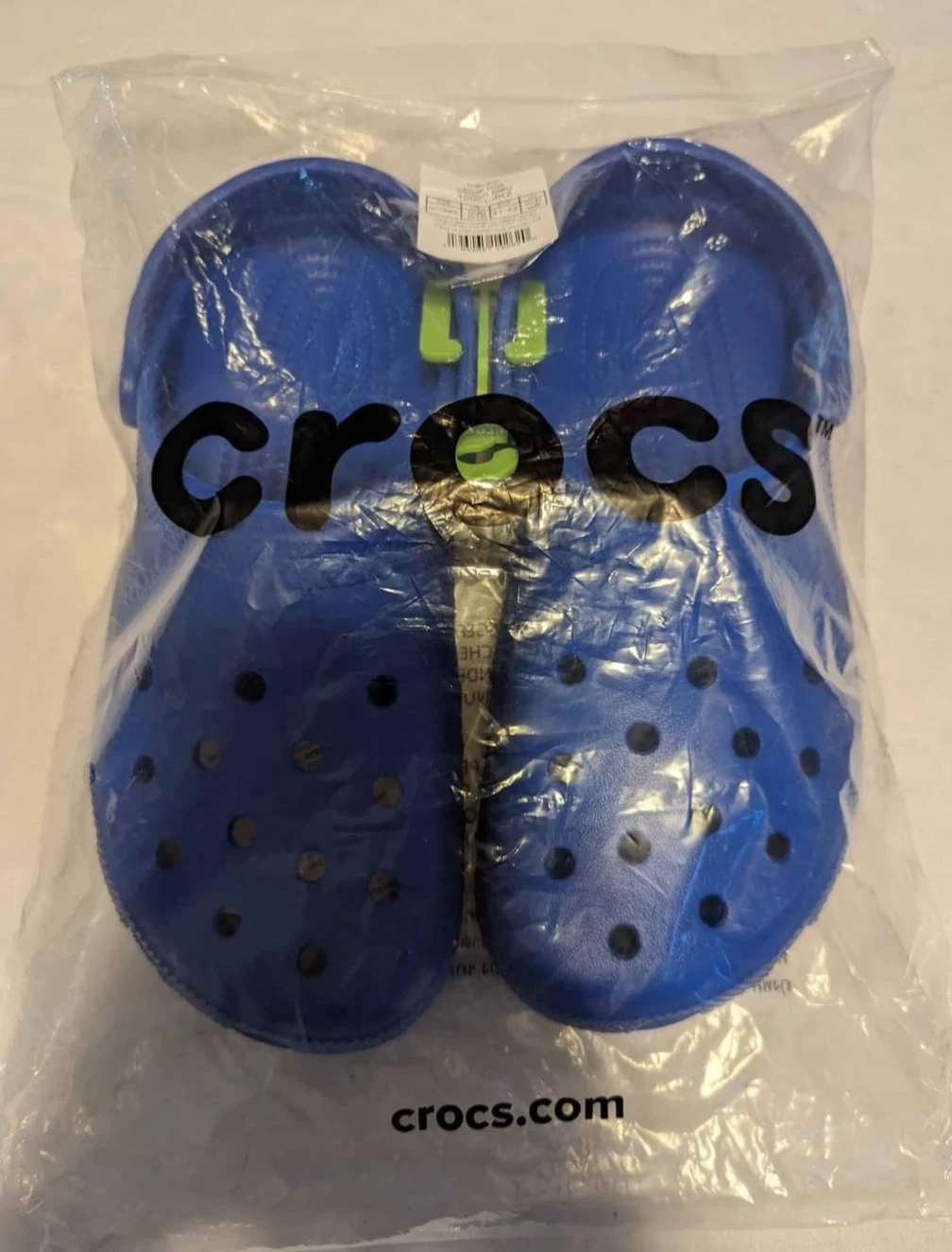 Crocs Classic Blue Bolt Clogs Size M8/W10