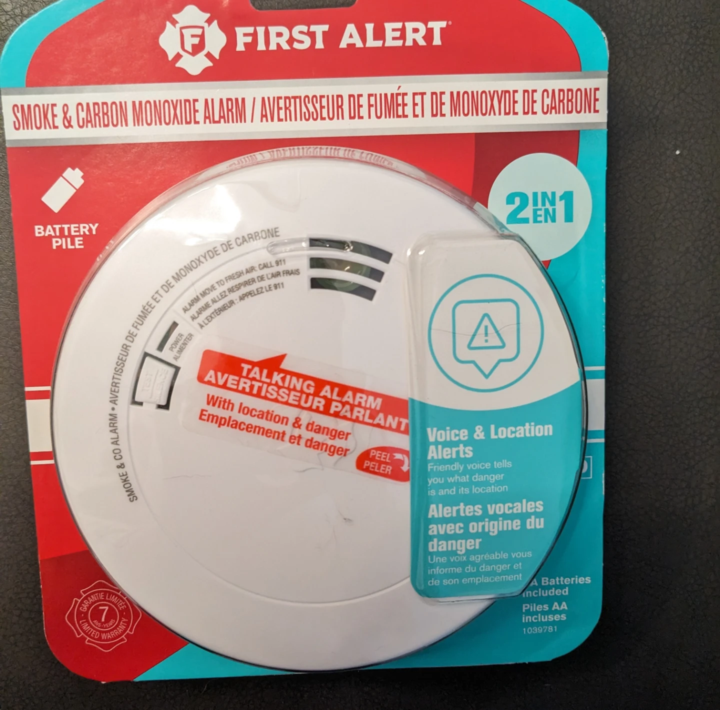 BRAND NEW FIRST ALERT SMOKE AND CARBON MONOXIDE ALARM