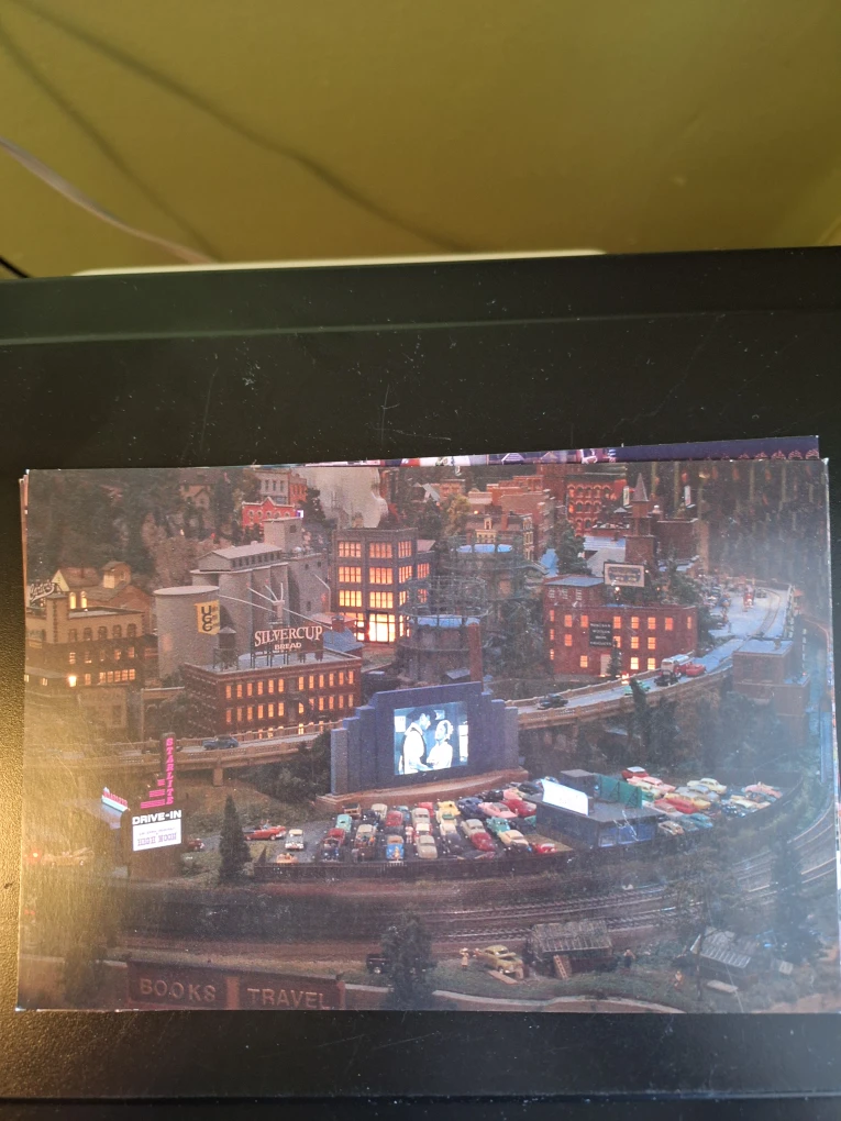 6 Post Cards Citigroup Center 1955 Model Train Display - photo 3