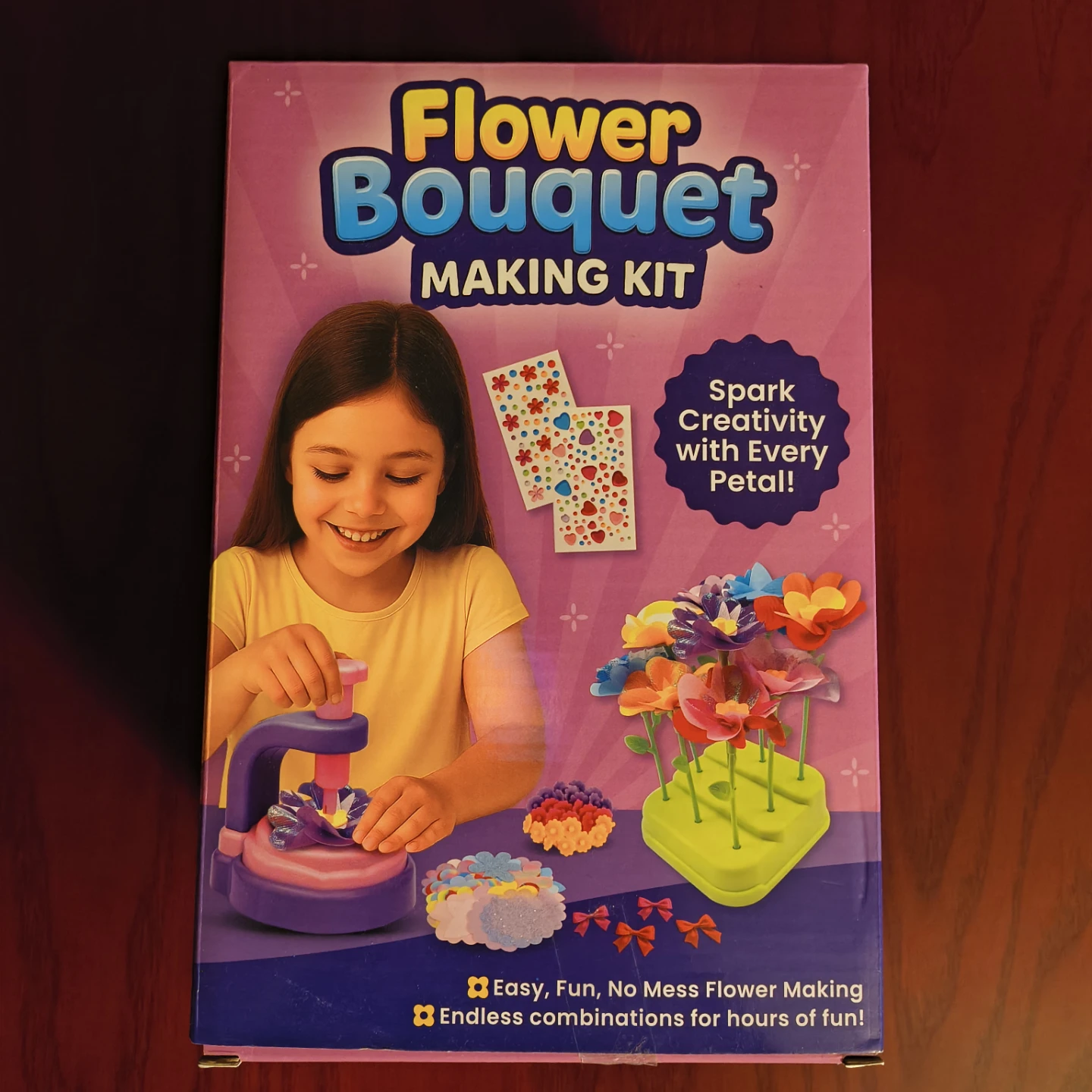 Flower Bouquet Making Kit for Kids 🧡