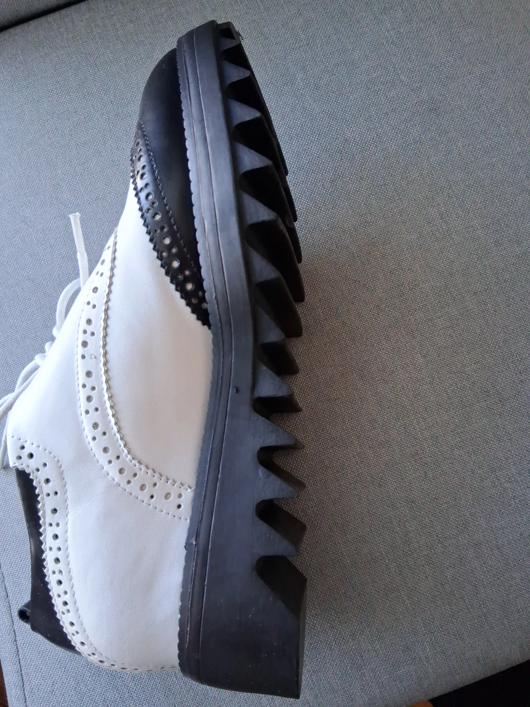 Viade Ciclemens Women's Black and White Wingtip Oxfords - photo 5
