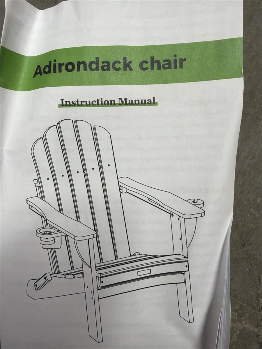 Brand new Eesdom Adirondack Chair - Blue - photo 5