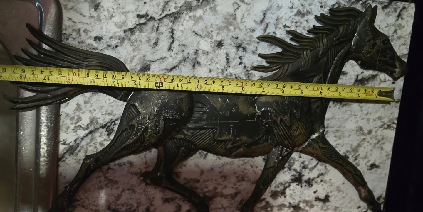 🥕Black Metal Horse Wall Art - photo 2