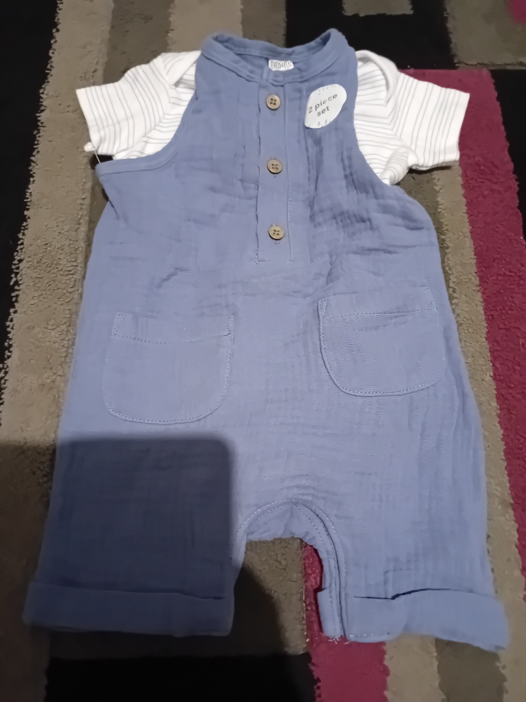 H&M Baby Girl Striped Dress & Bodysuit Set - photo 5