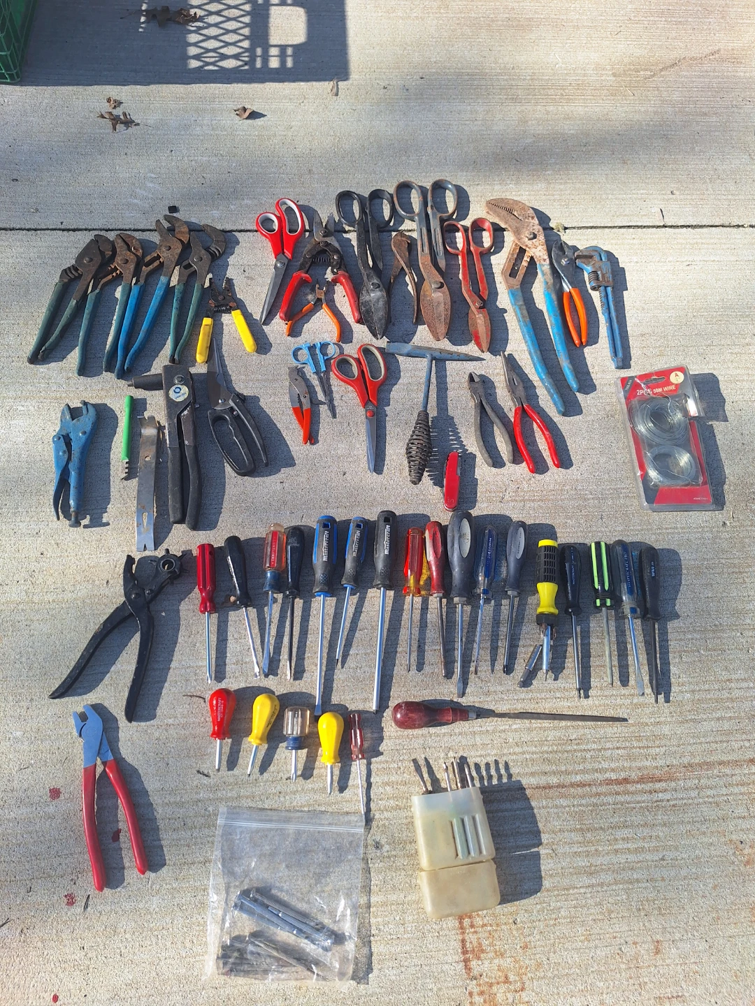 Assorted Hand Tools and Hardware