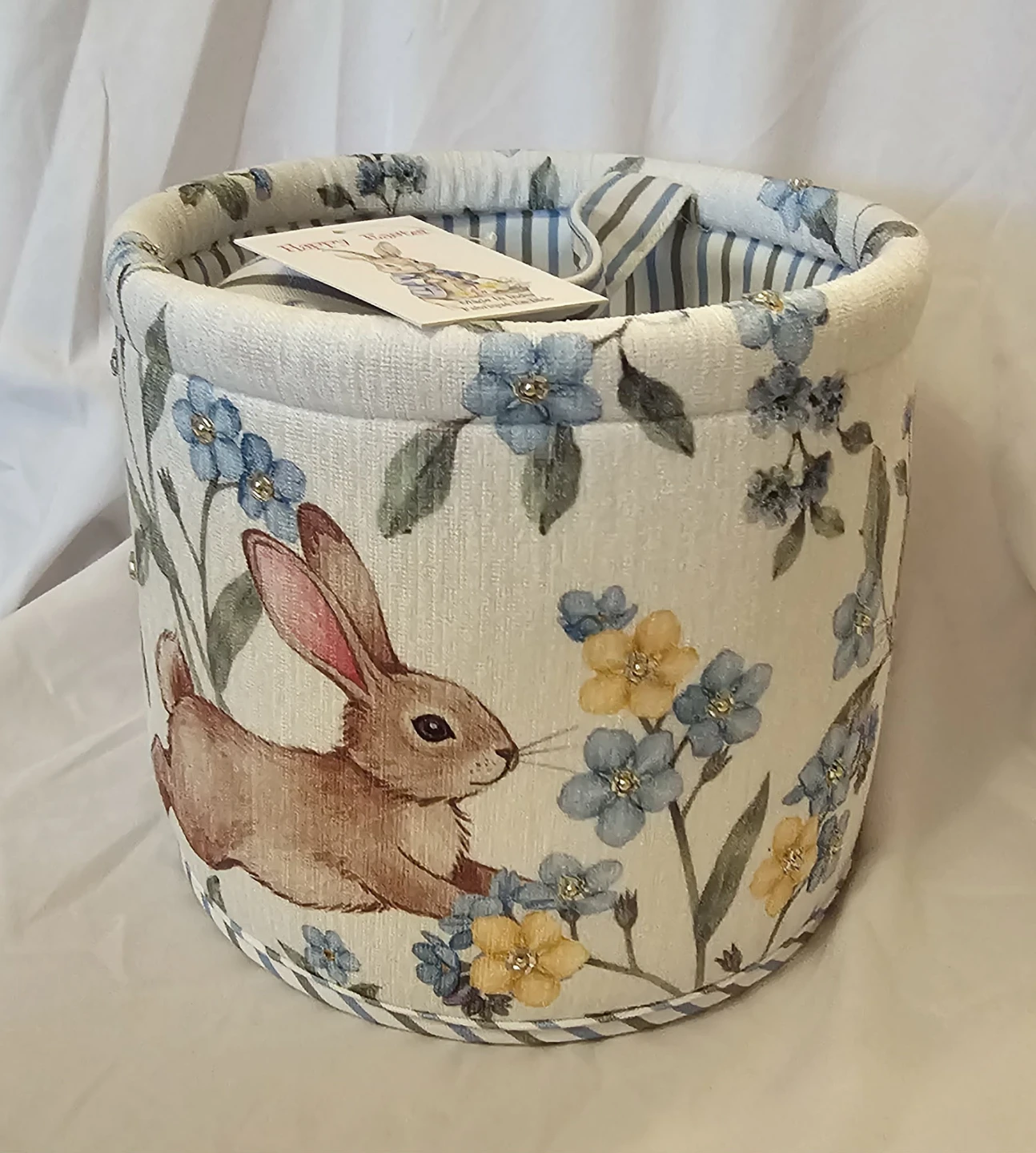 Multi-Coloured Round Floral Easter Decorative Basket - photo 5