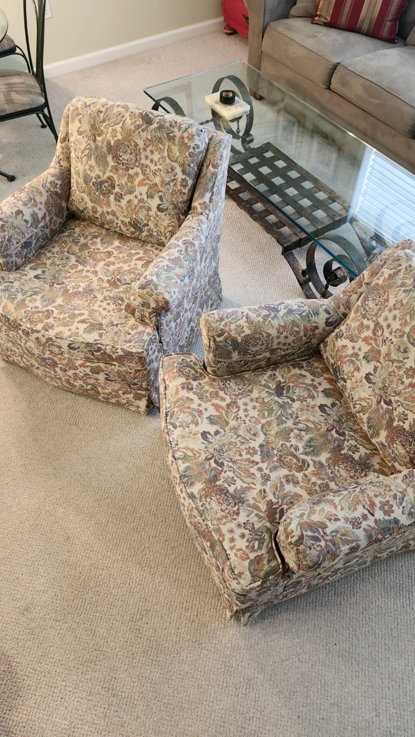 Vintage Floral Armchairs - Set of 2 - photo 2
