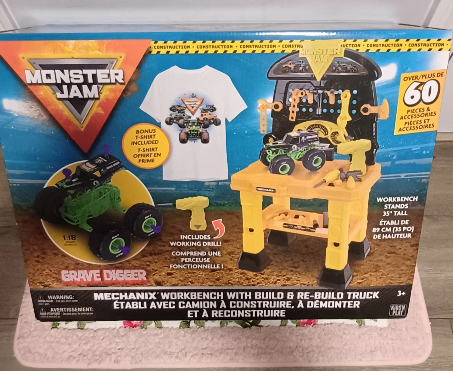 Monster Jam Grave Digger Mechanix Workbench - Truck