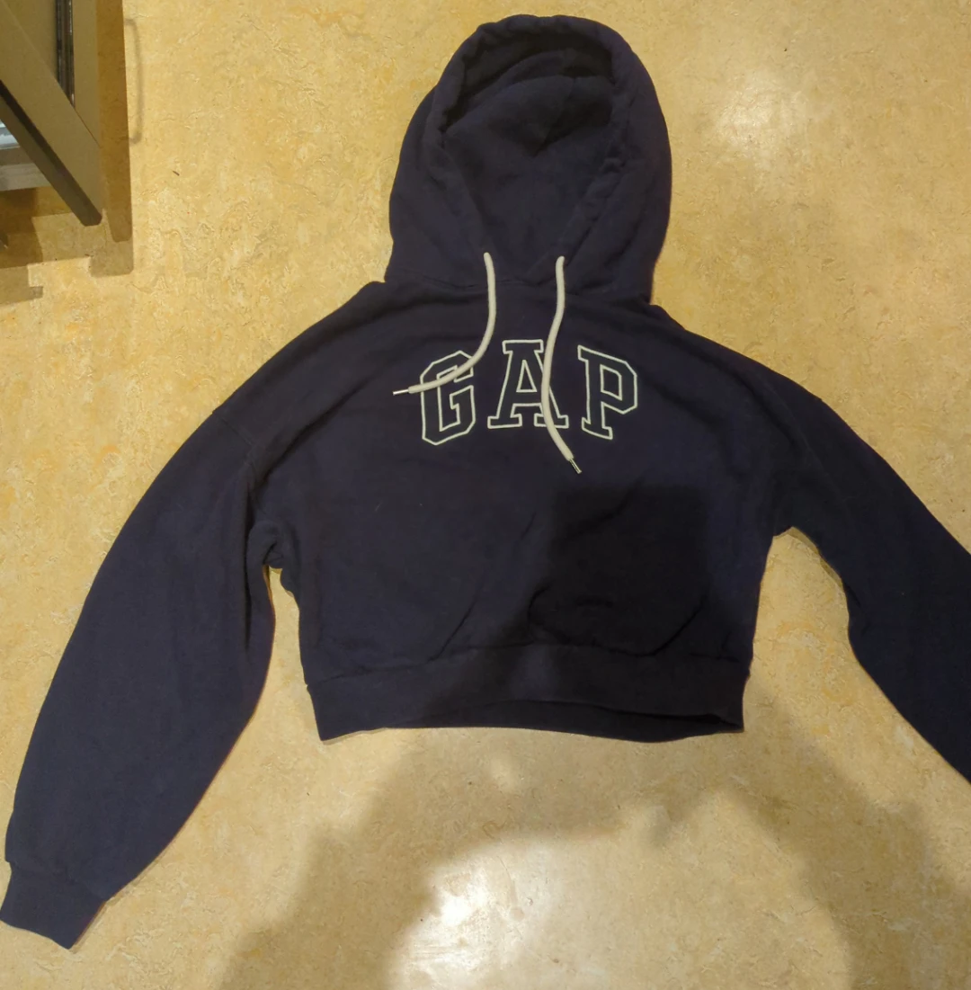 GAP Cropped Hoodie - Navy Blue