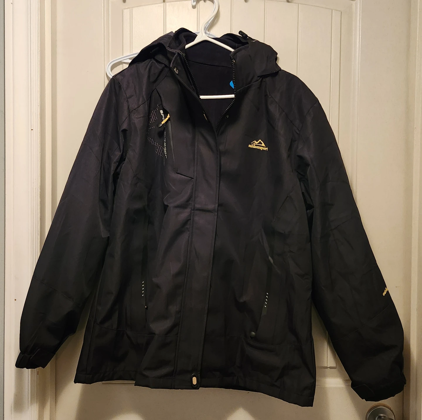 MAGCOMSEN 3 in 1 Outdoor Jacket - Black, Size XXL