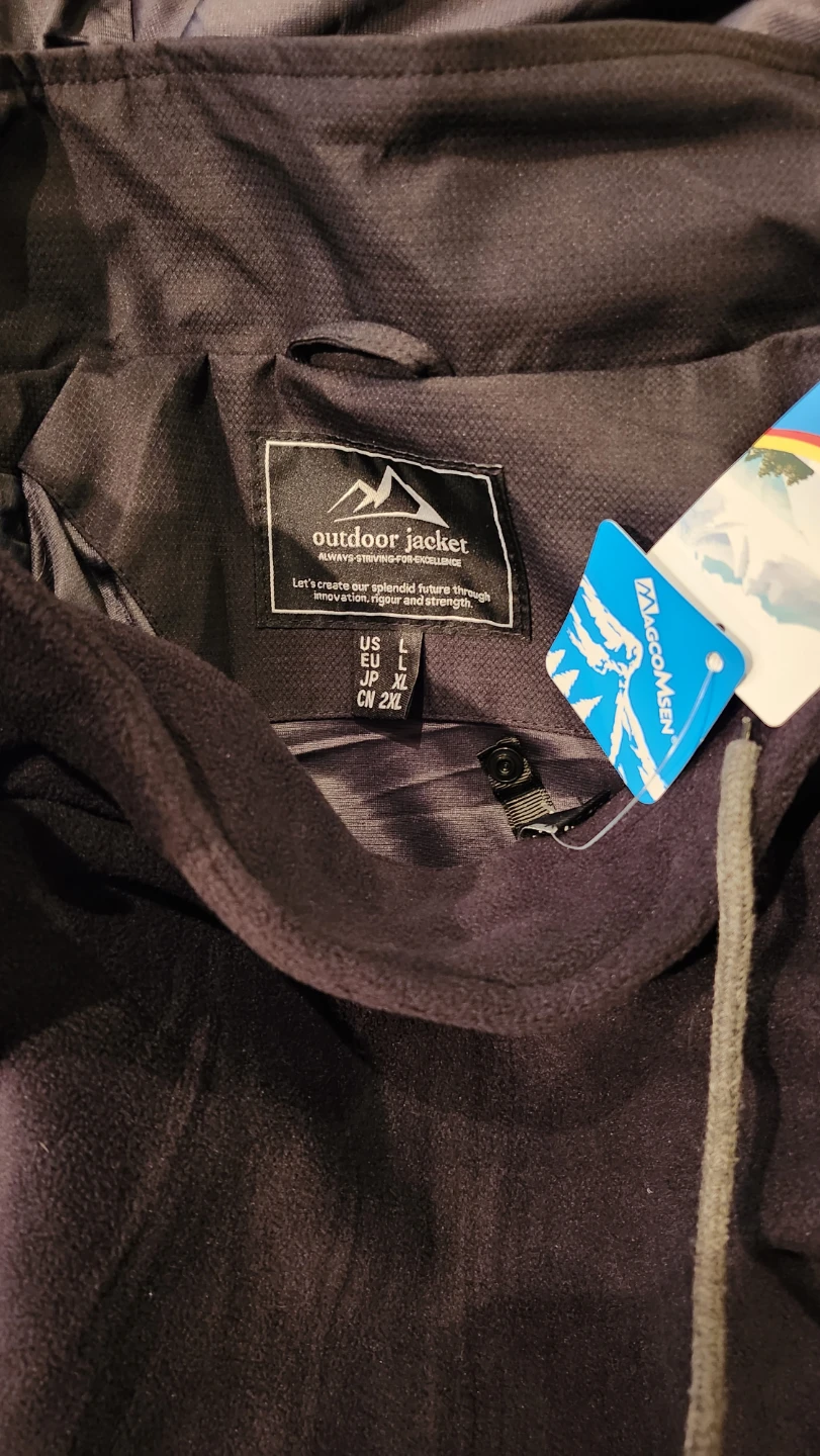 MAGCOMSEN 3 in 1 Outdoor Jacket - Black, Size XXL - photo 3
