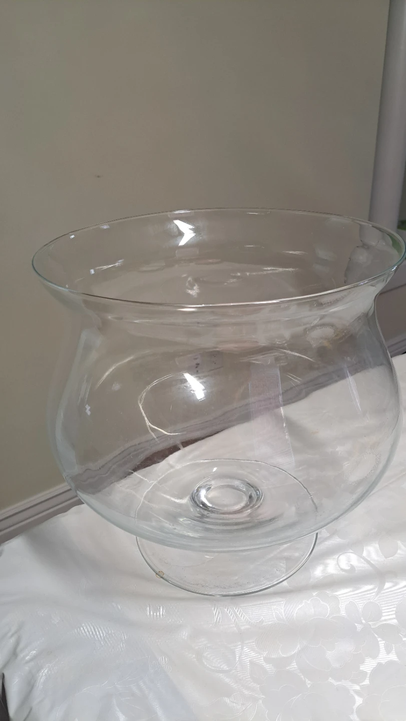Large Glass Fish Bowl / Terrarium - photo 2