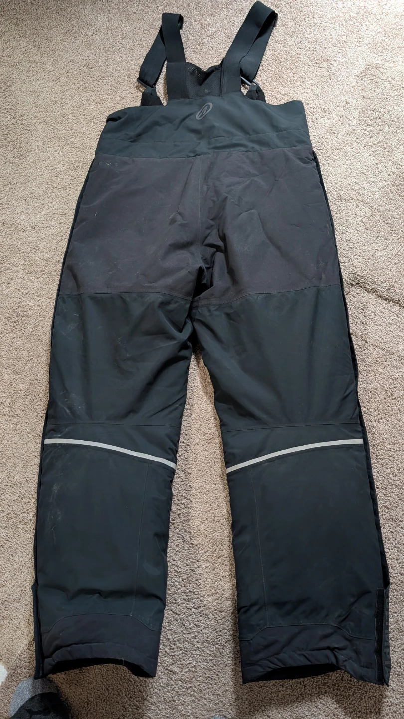 Olympia Black Snow Bib Overalls Size L - photo 2