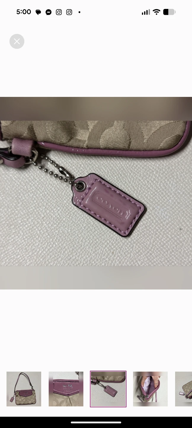 Coach Wristlet Pouch - Signature C Monogram - photo 3