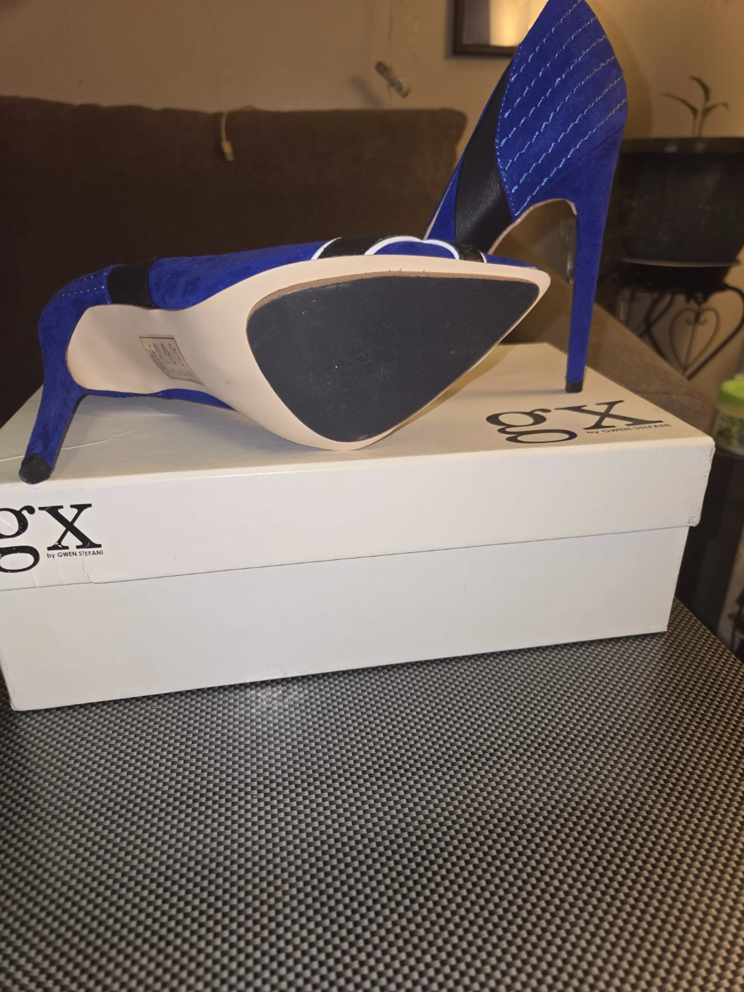 GX by Gwen Stefani Royal Blue Suede Heels - photo 3