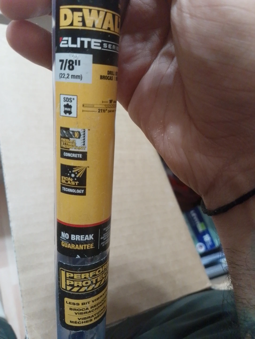 DEWALT Elite Series SDS Plus Masonry Drill Bit 7/8" x 21 1/4"