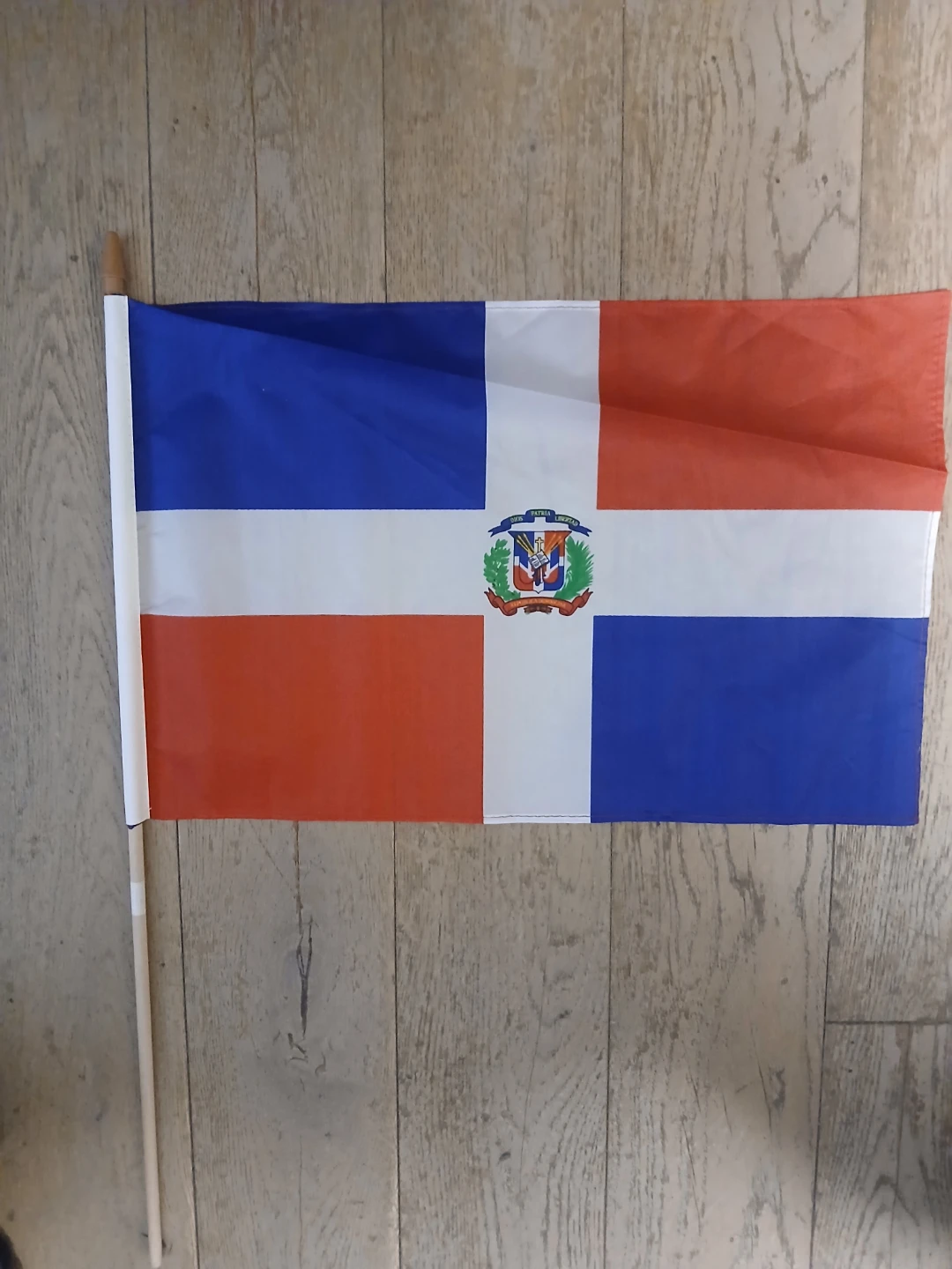 Dominican Republic Handheld Flag with Pole - photo 4