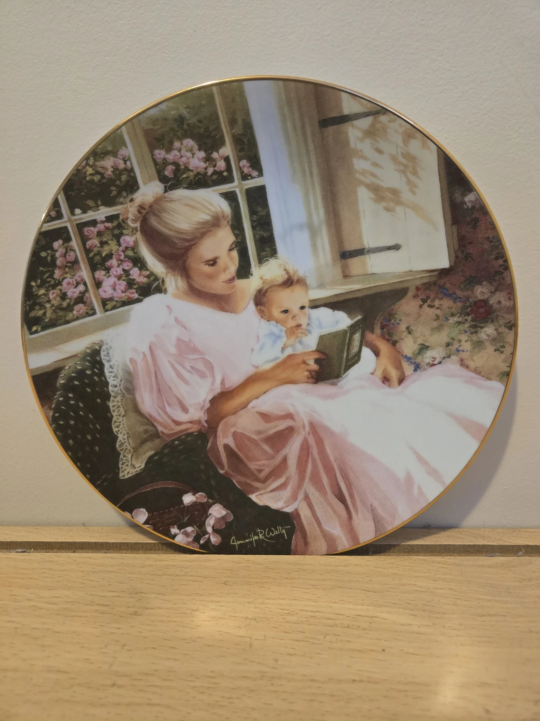 W. S. George "Story Time" Collector Plate by Jennifer Welty