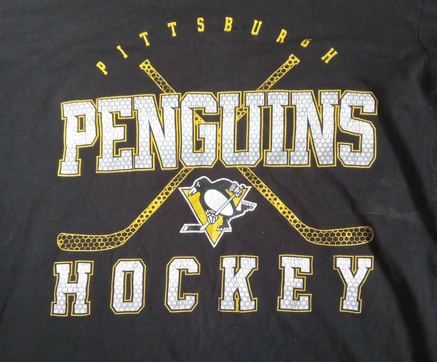 Pittsburgh Penguins Hockey Long Sleeve Shirt Size L-G 14/16 - photo 2