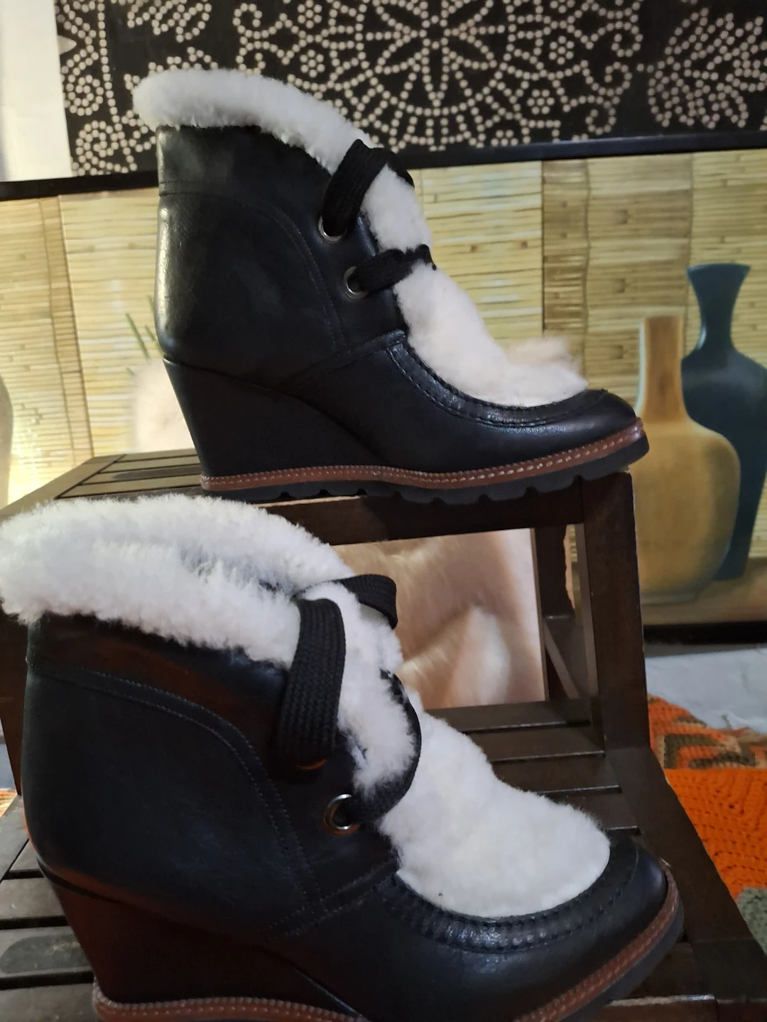 Ladies  wedge heel boots - photo 3