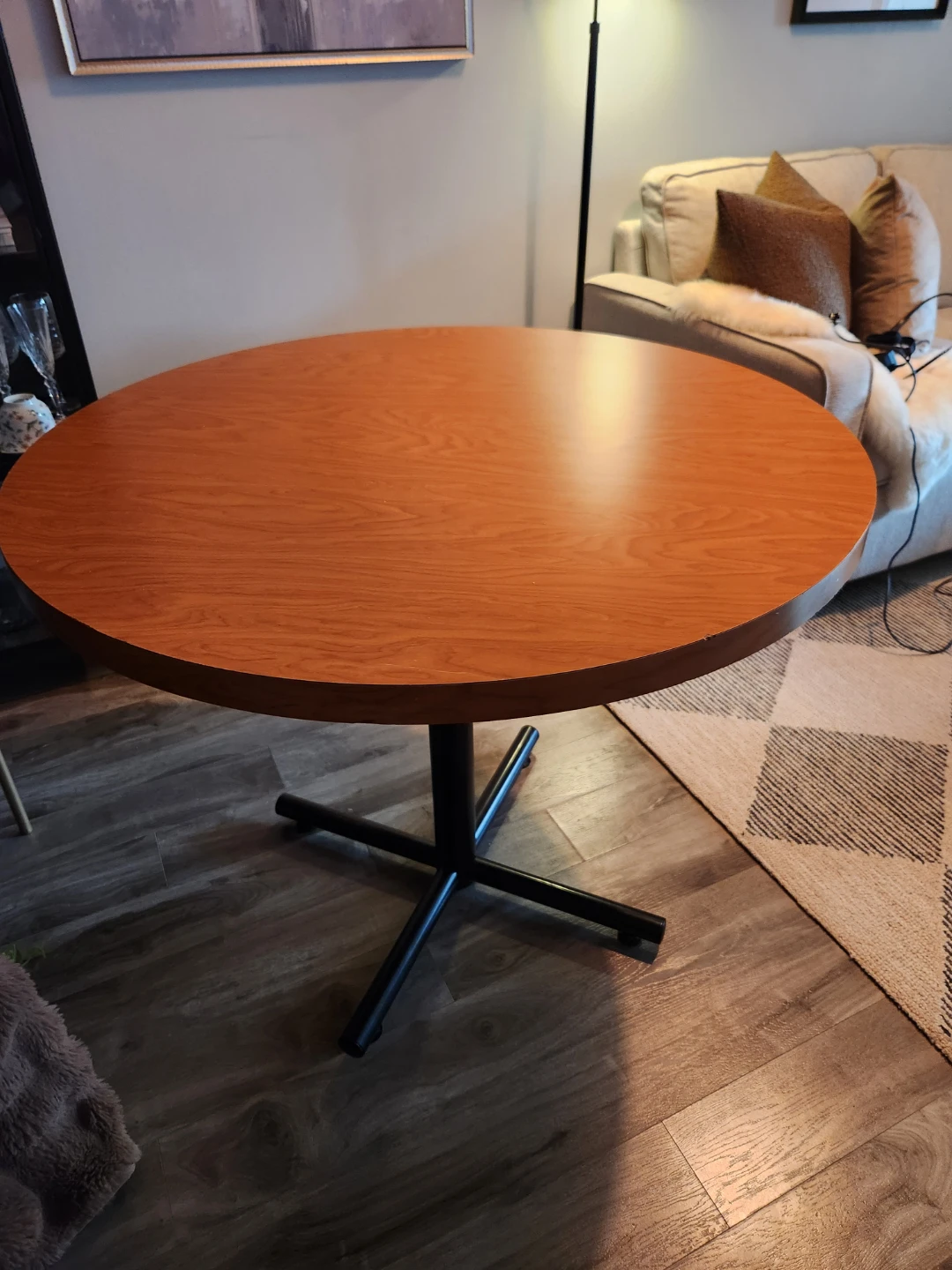 Round Wood Dining Table - photo 2