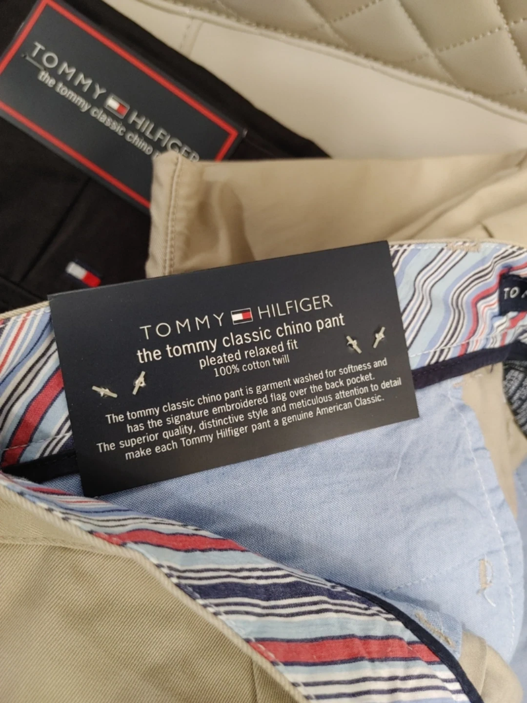 🥕BRAND NEW TOMMY HILFIGER TAN CHINOS MENS SIZE 36 X30 - photo 4