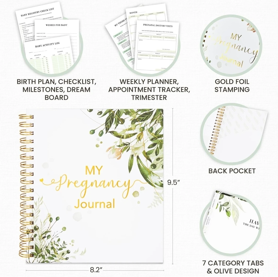 Pregnancy Journal Memory Book, 190 Pages Pregnancy Planner - photo 3