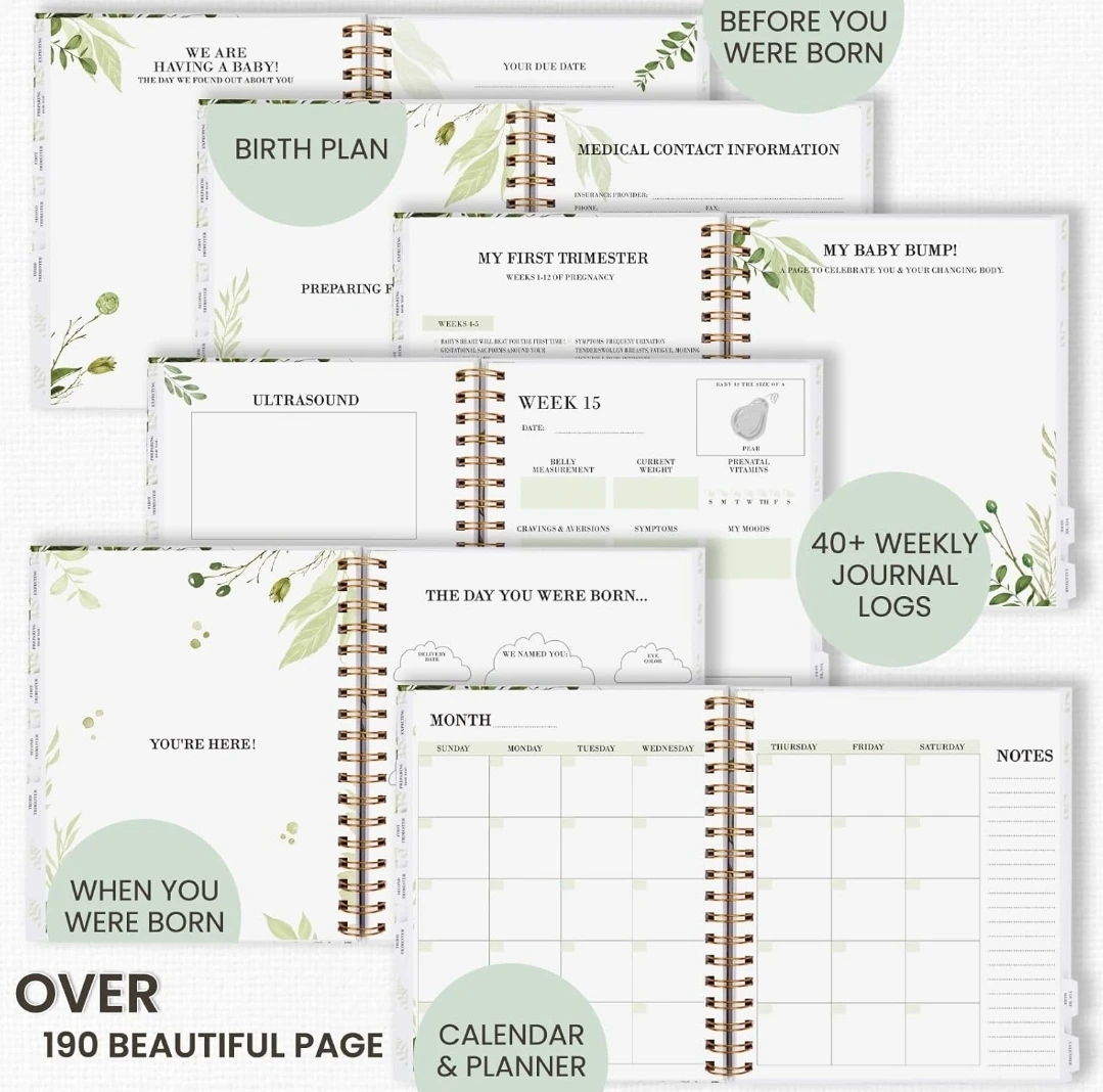 Pregnancy Journal Memory Book, 190 Pages Pregnancy Planner - photo 4