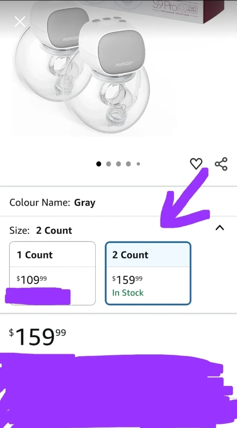 New Momcozy S9 Pro Updated Hands Free Breast Pump - photo 2