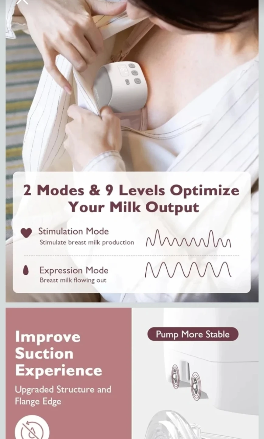 New Momcozy S9 Pro Updated Hands Free Breast Pump - photo 3