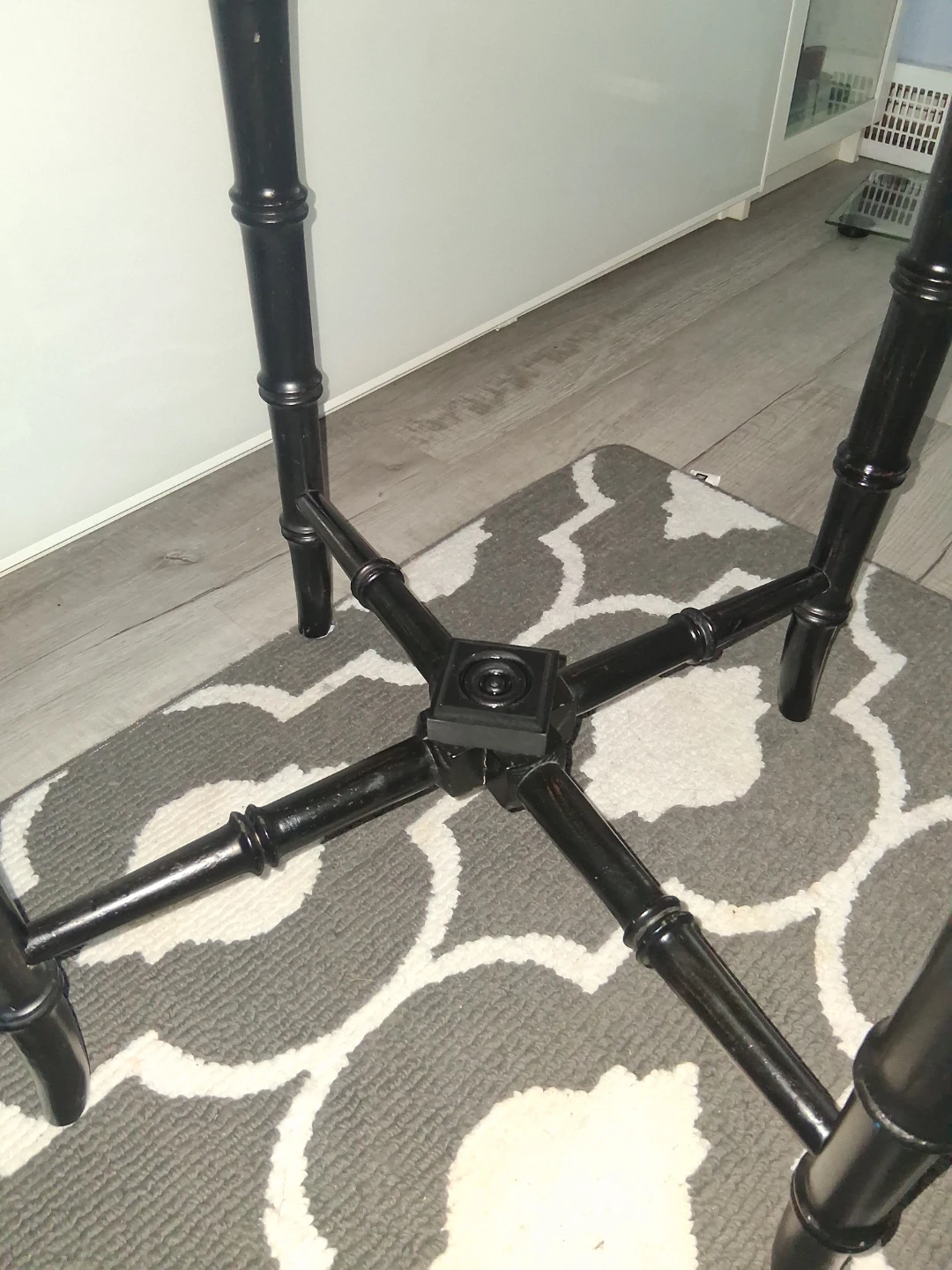 Bombay Black Accent Tables with Decorative Tops (Set of 2) - photo 3
