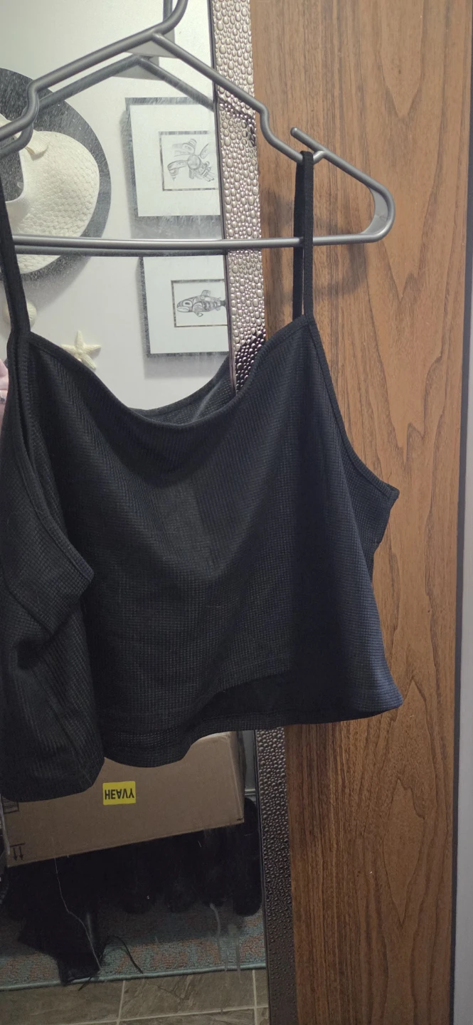 Black 3-Piece Ribbed Lounge Set with Cardigan sz 2XL - photo 2
