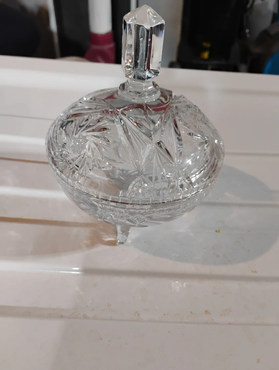 Crystal Candy Dish with Lid