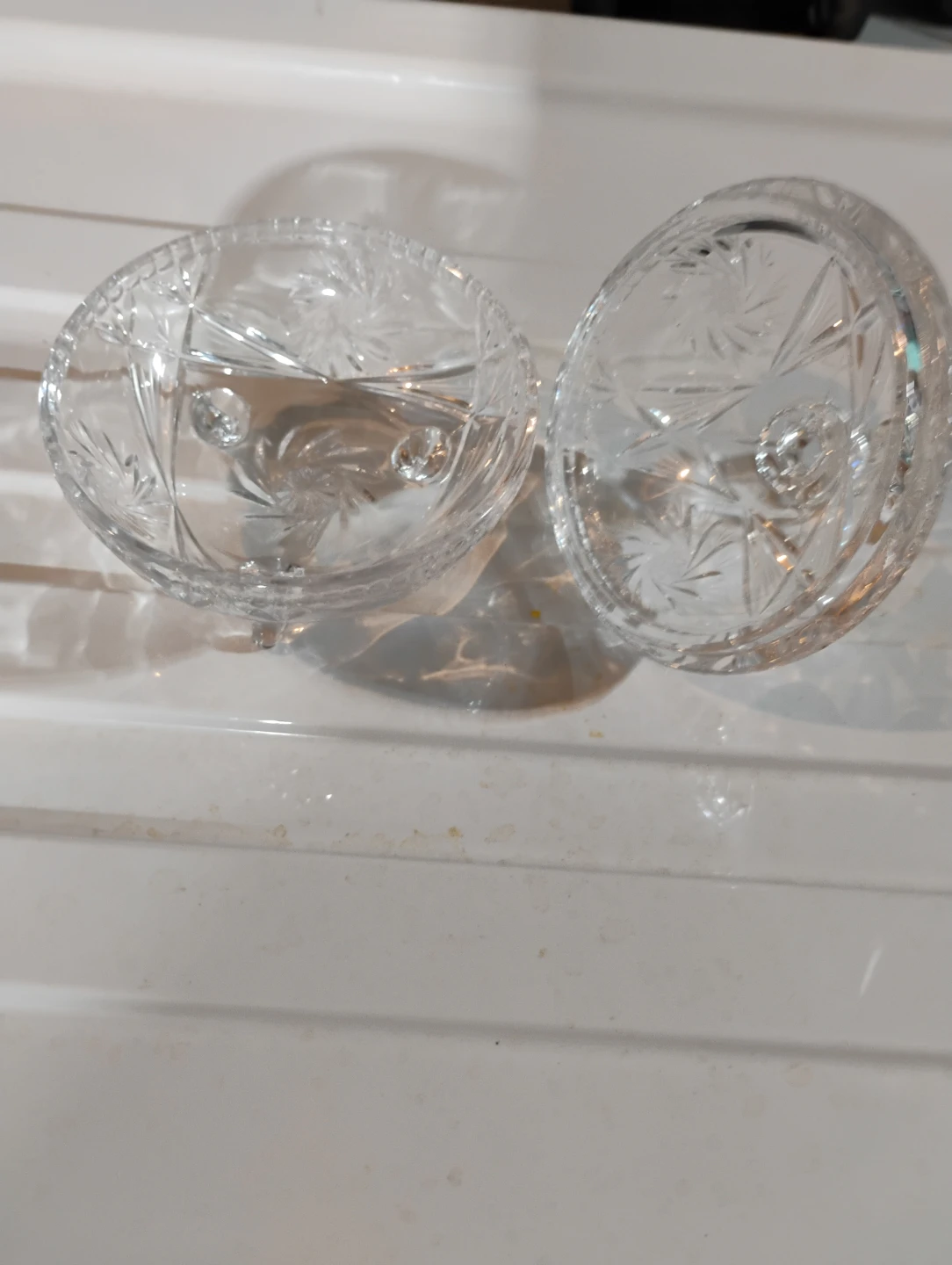Crystal Candy Dish with Lid - photo 2
